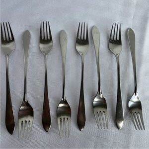 Elegant Silver Fork Set